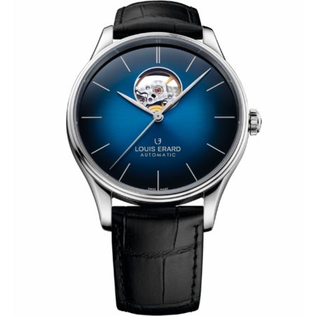 Louis Erard Héritage Open Heart Blau