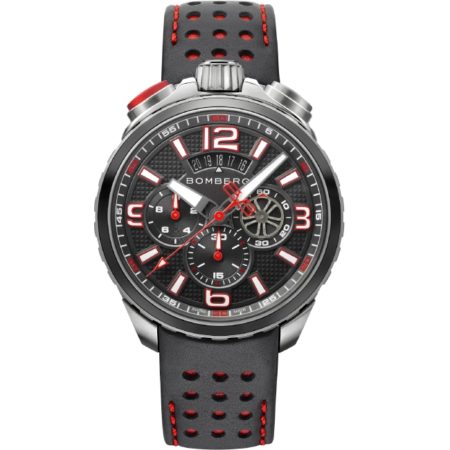 Bomberg Bolt-68 Black & Red Sapphire Chronograph