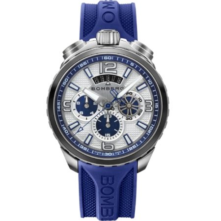 Bomberg Bolt-68 Steel & Blue Sapphire Chronograph