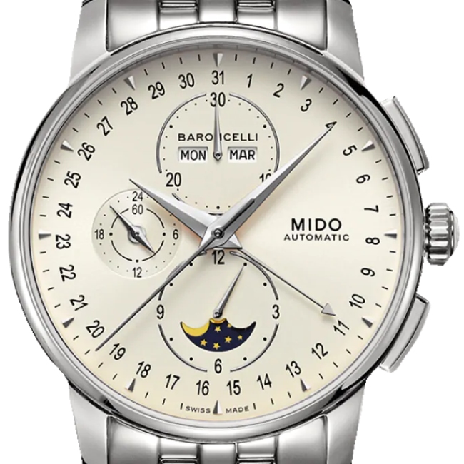 Mido Baroncelli Automatik Chronograph Moonphase – Image 3