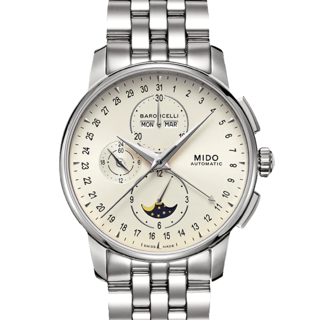 Mido Baroncelli Automatik Chronograph Moonphase – Image 2