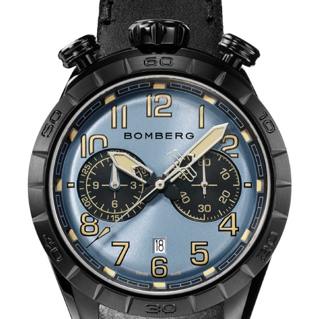 Bomberg BB-68 Dark Blue Chronograph – Image 3