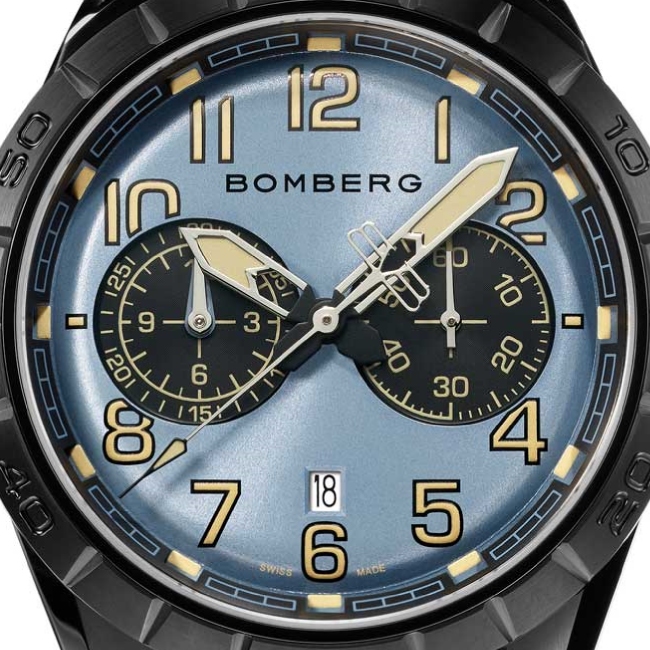 Bomberg BB-68 Dark Blue Chronograph – Image 4