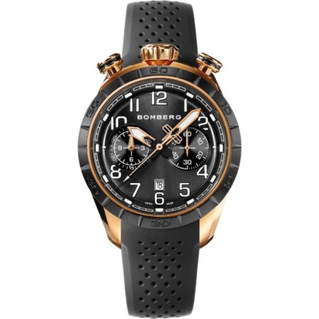 Bomberg BB-68 Gold & Black Chronograph