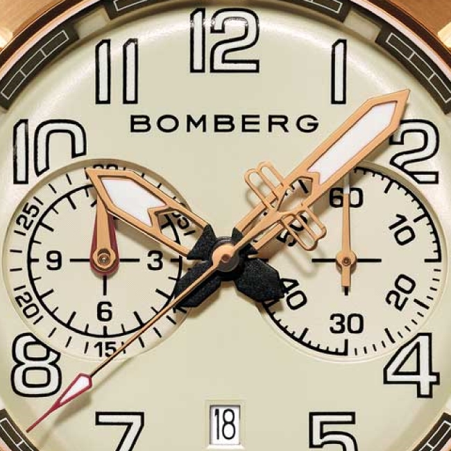 Bomberg BB-68 Gold Grey Chronograph – Bild 5