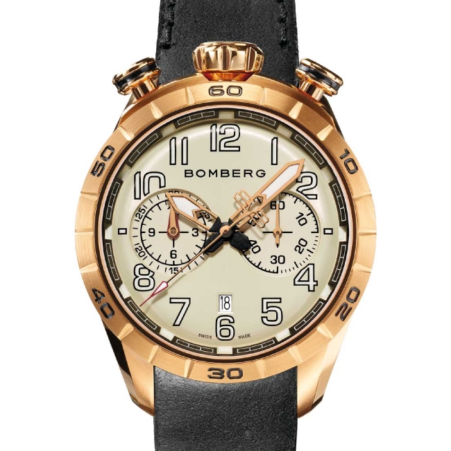 Bomberg BB-68 Gold Grey Chronograph – Bild 2
