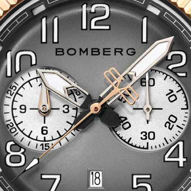 Bomberg BB-68 Smoked Dark Grey Chronograph - Image 5