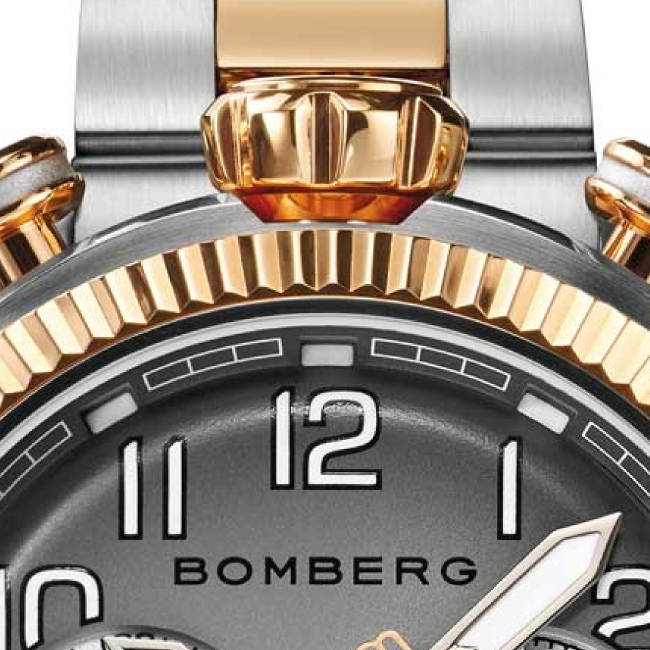 Bomberg BB-68 Smoked Dark Grey Chronograph - Image 6