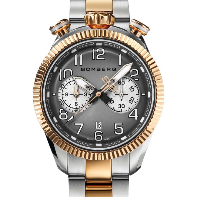 Bomberg BB-68 Smoked Dark Grey Chronograph - Image 2