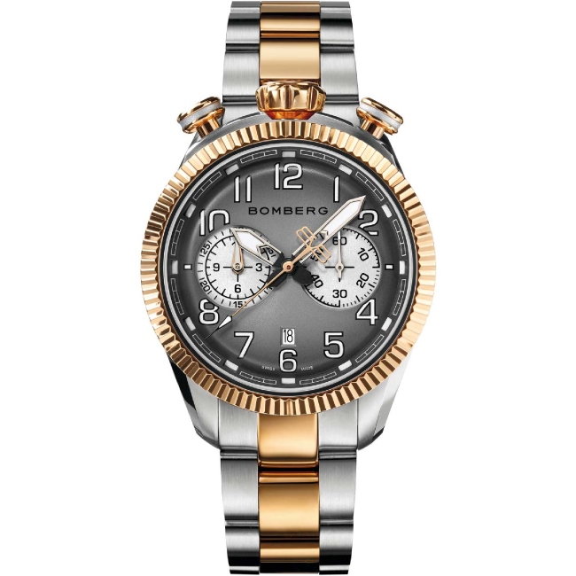 Bomberg BB-68 Smoked Dark Grey Chronograph