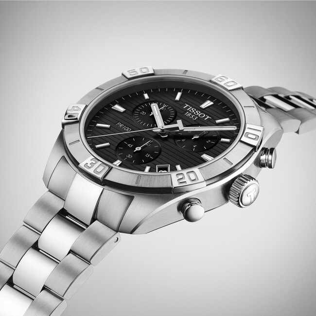 Tissot PR 100 Sport Gent Chronograph Schwarz - Image 2