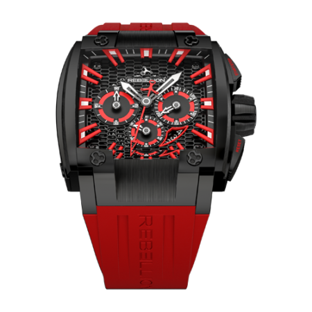 Rebellion RE1 2.0 ChronographBlack DLC Titanium / Red