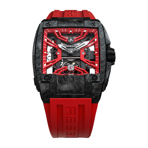 Rebellion Re-volt SkeletonizedForged Carbon / Red