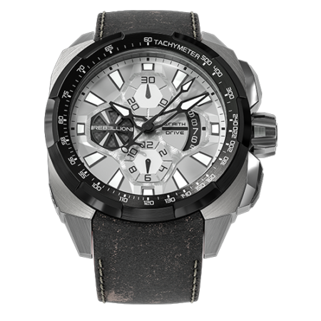Rebellion Wraith Drive ChronographTitanium / Black PVD Titanium